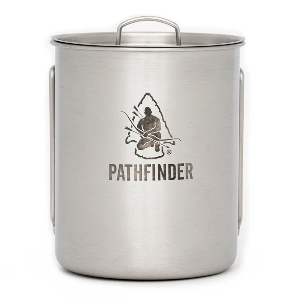 Pathfinder Pathfinder RVS Bottle Cooking Set Kookset - Drinkfles Beker Handgrepen Deksel Stove