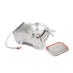 Skotti grill Boks 1L met aluminium grijptang Pan