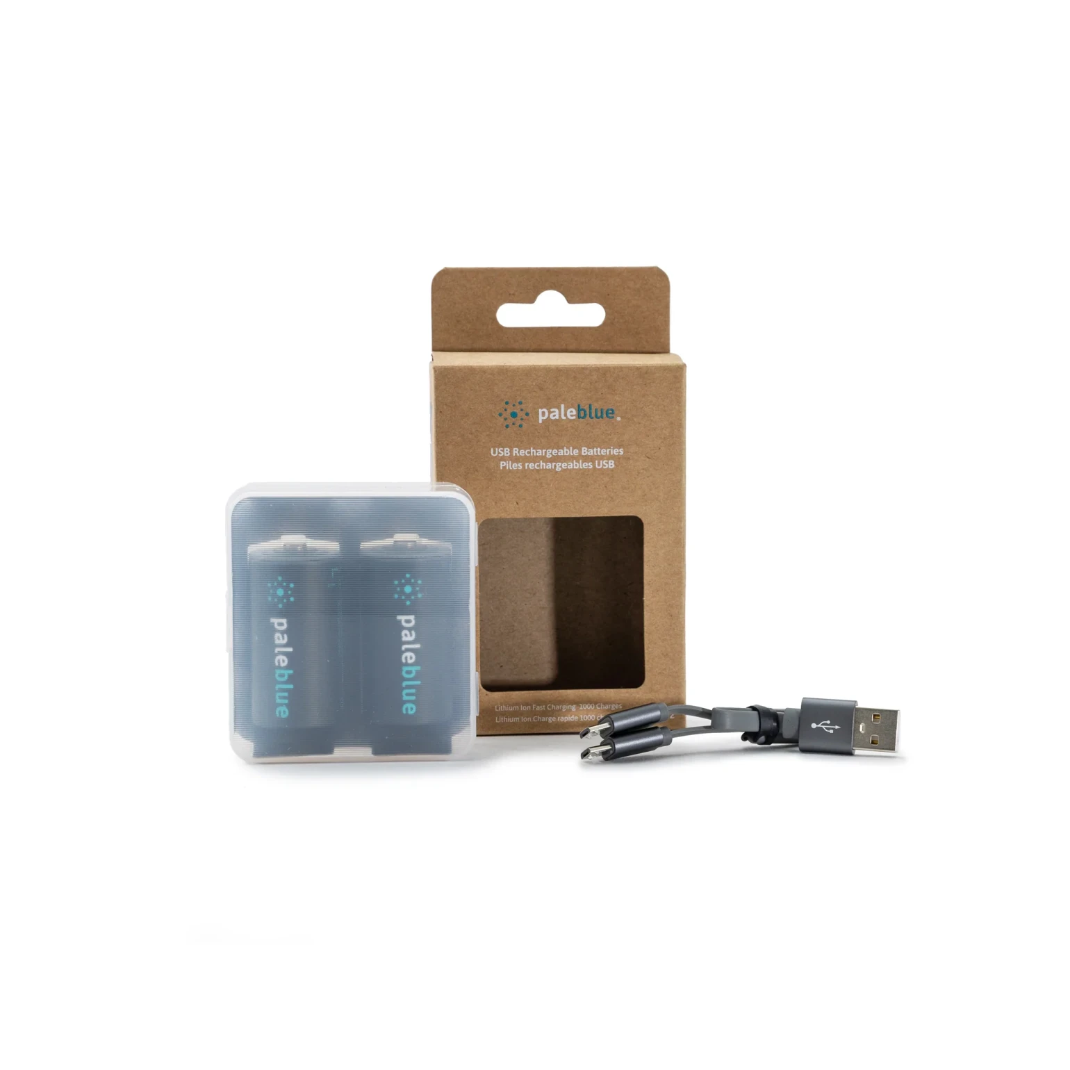 C Oplaadbare batterij 2x Pale Blue
