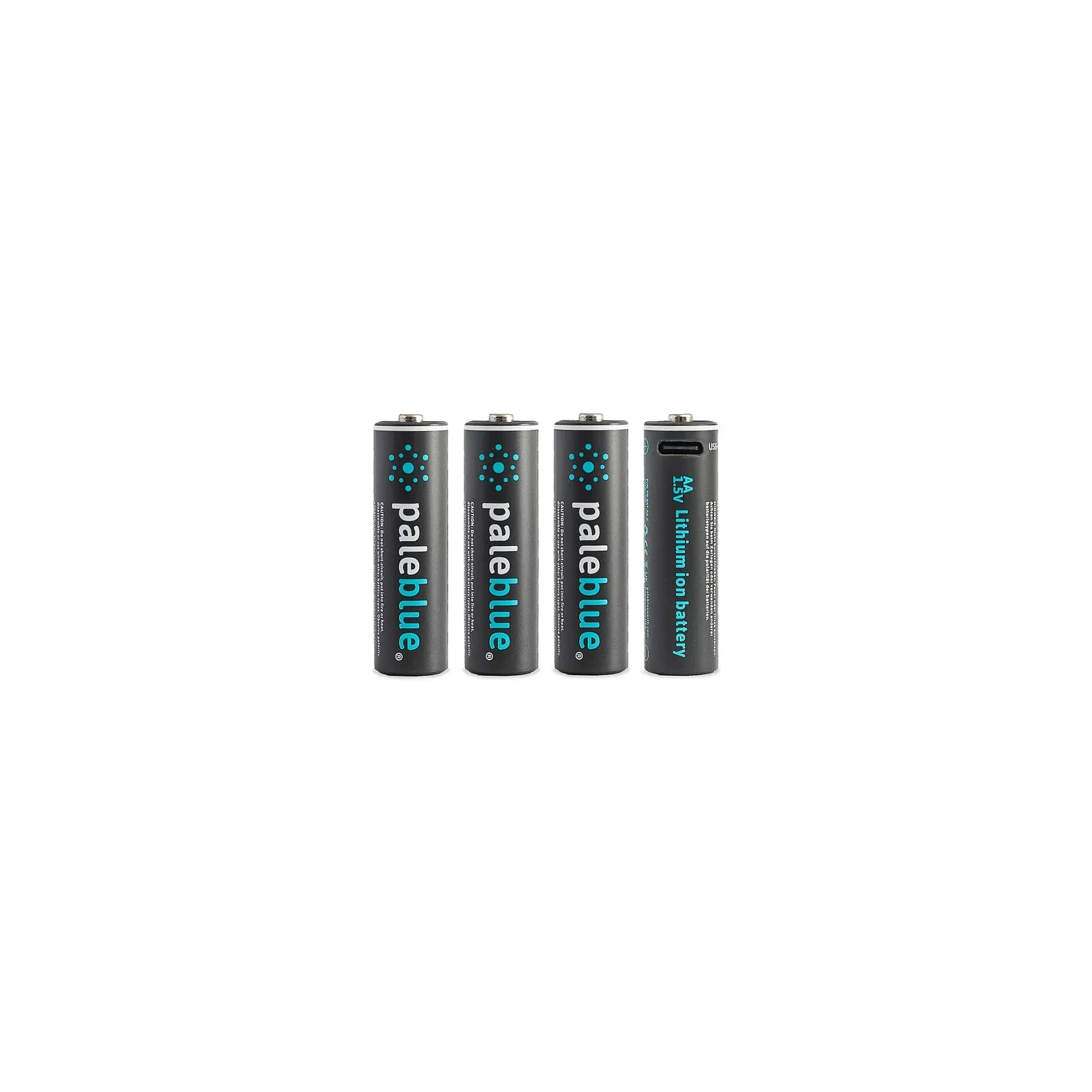 AA USB Oplaadbare batterij 4x USB-C Pale Blue
