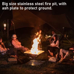 Campingmoon Firepit / kampvuurbak Large met draagtas