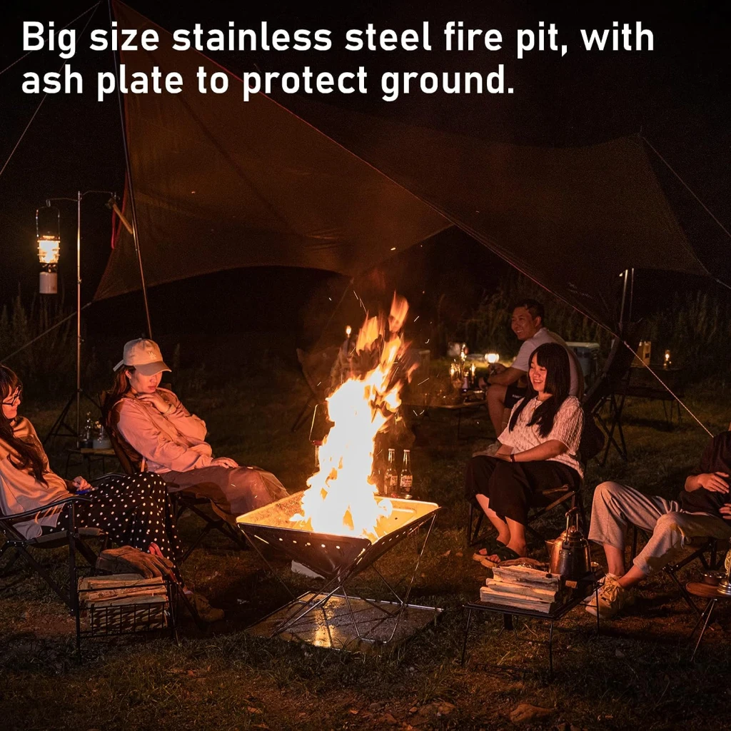Campingmoon Firepit / kampvuurbak Large met draagtas