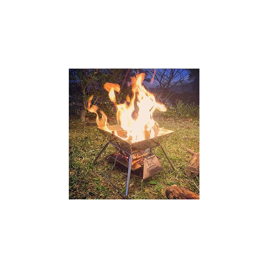 Campingmoon Opvouwbare houtskool BBQ Medium met draagtas Grill