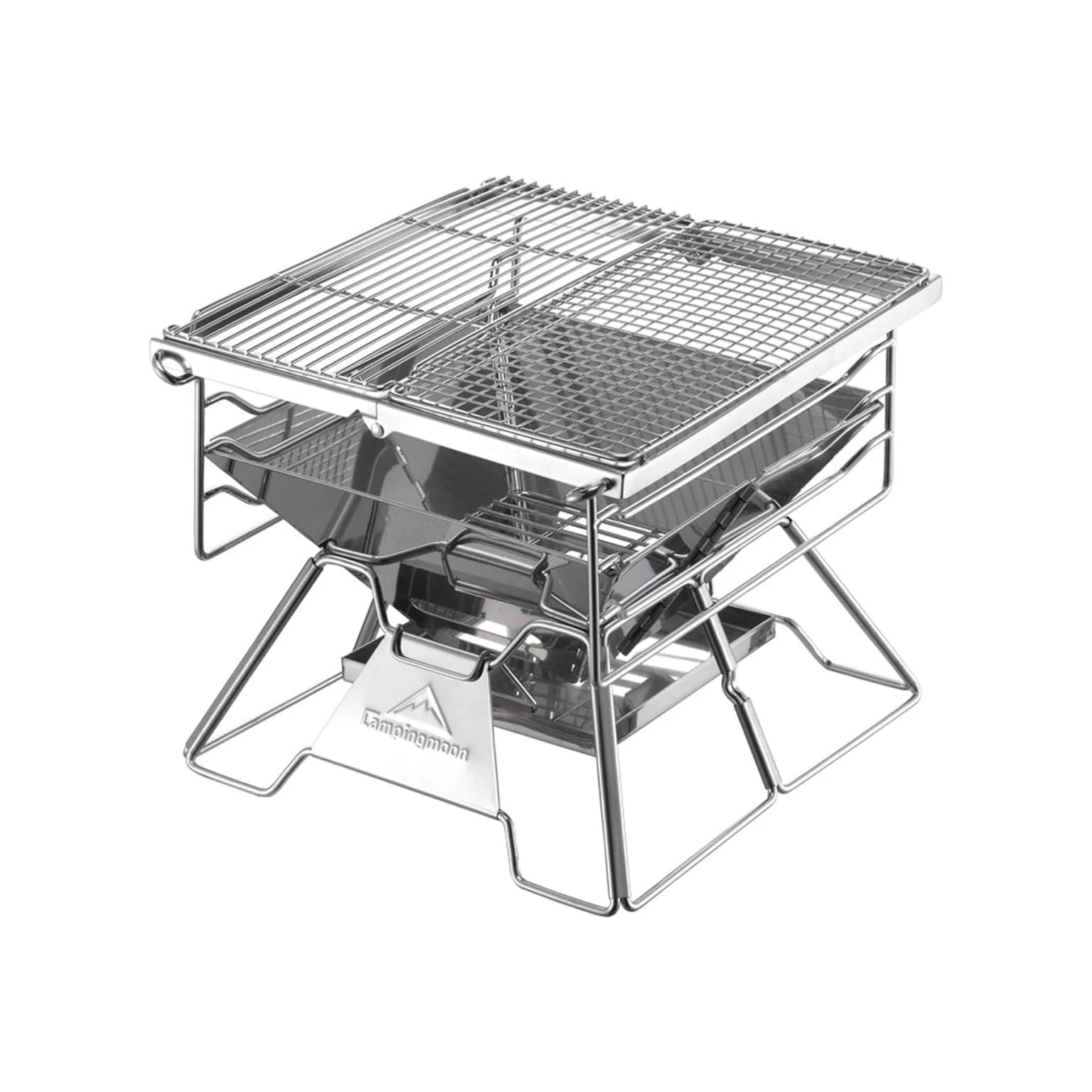 Opvouwbare houtskool BBQ X-TWO Campingmoon
