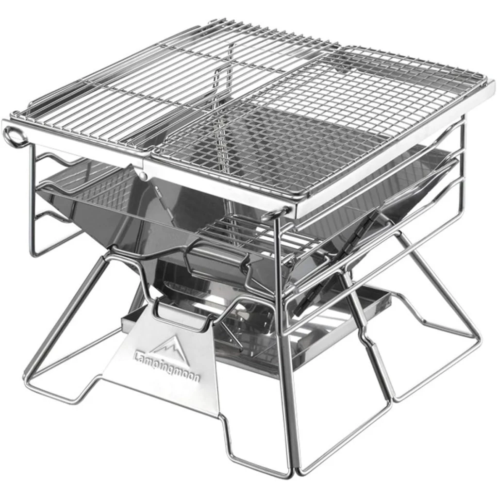 Campingmoon Opvouwbare houtskool BBQ X-TWO Grill