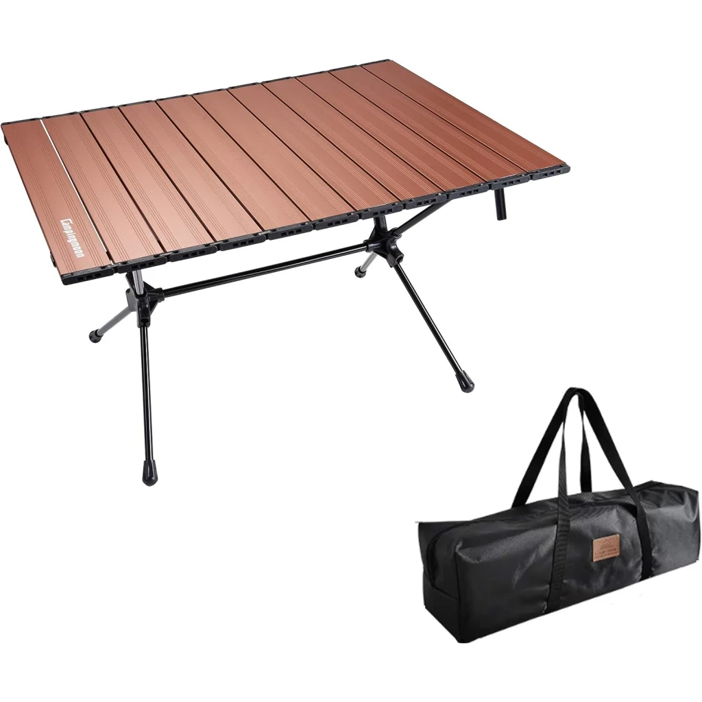 Campingmoon Lichtgewicht opvouwbare aluminium camping tafel