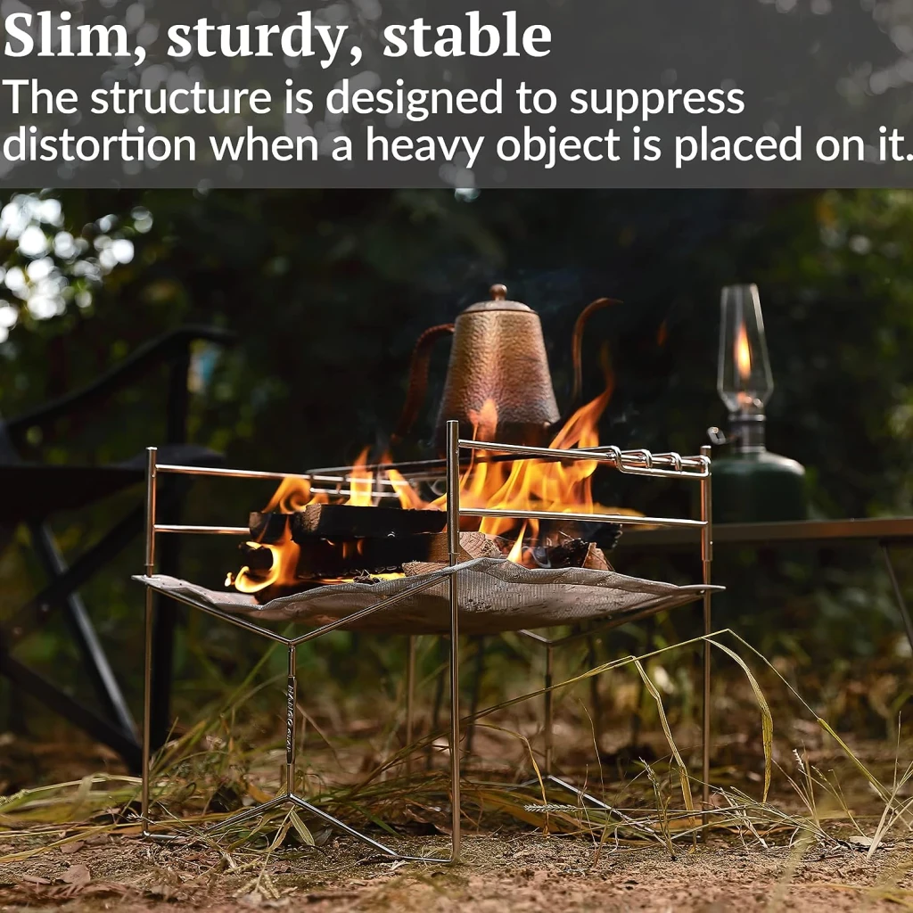 Campingmoon Opvouwbare vuurschaal/grill  Large met draagtas