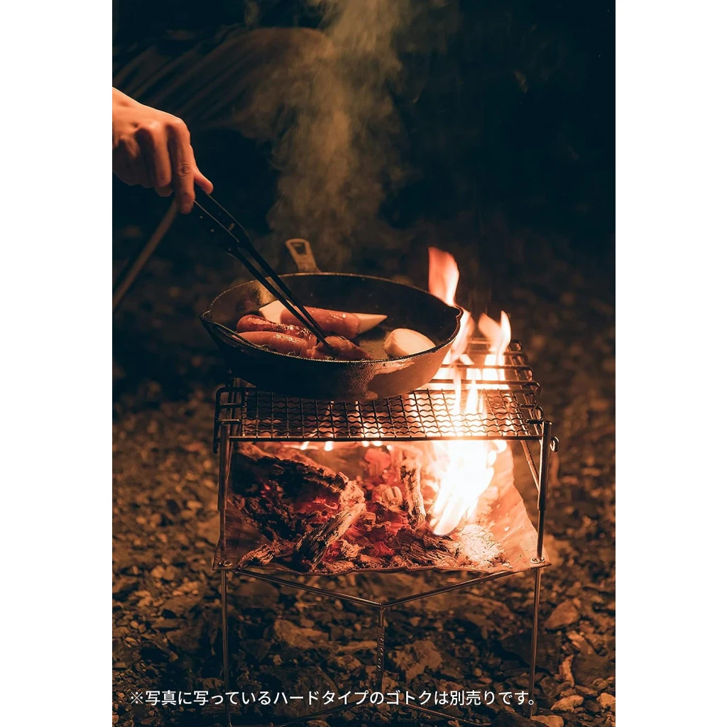 Campingmoon Opvouwbare vuurschaal/grill Medium met draagtas