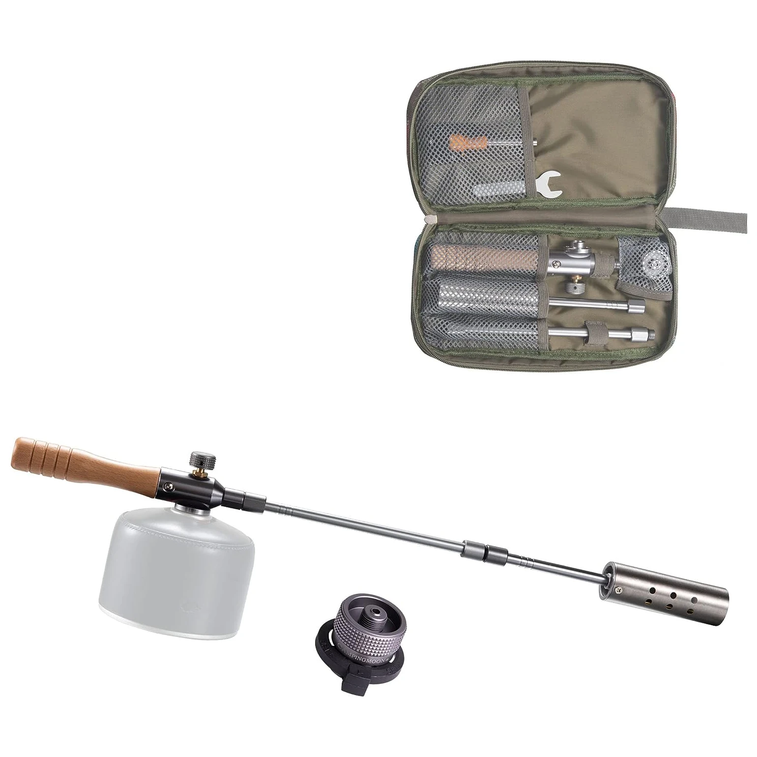 Gasfakkel voor onsteken kampvuur of bbq Campingmoon