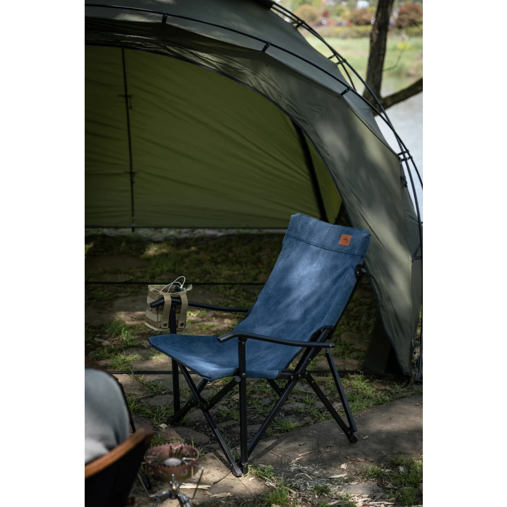 Campingmoon Campingmoon Opvouwbare Campingstoel Kampeerstoel met Lage Rugleuning - Canvas Comfort Lichtgewicht Veelzijdig Gebruik