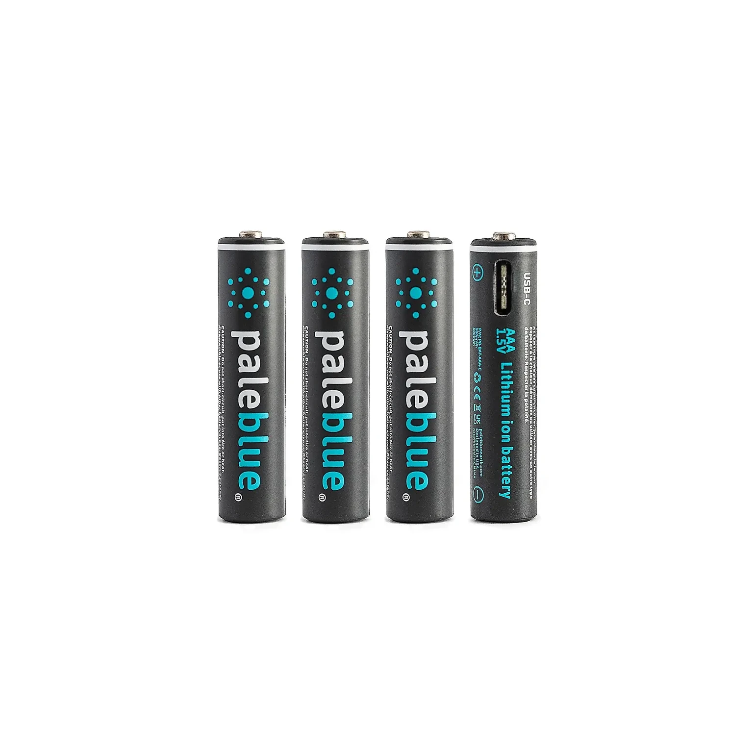 AAA Oplaadbare batterij 4x USB-C Pale Blue