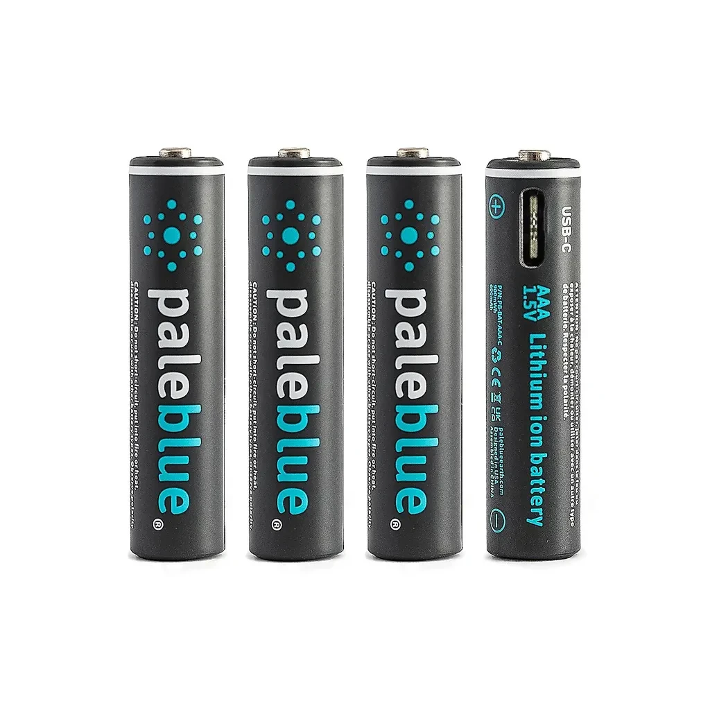 Pale Blue AAA Oplaadbare batterij 4x