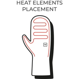 Heat Experience Everyday verwarmde pullover-wanten
