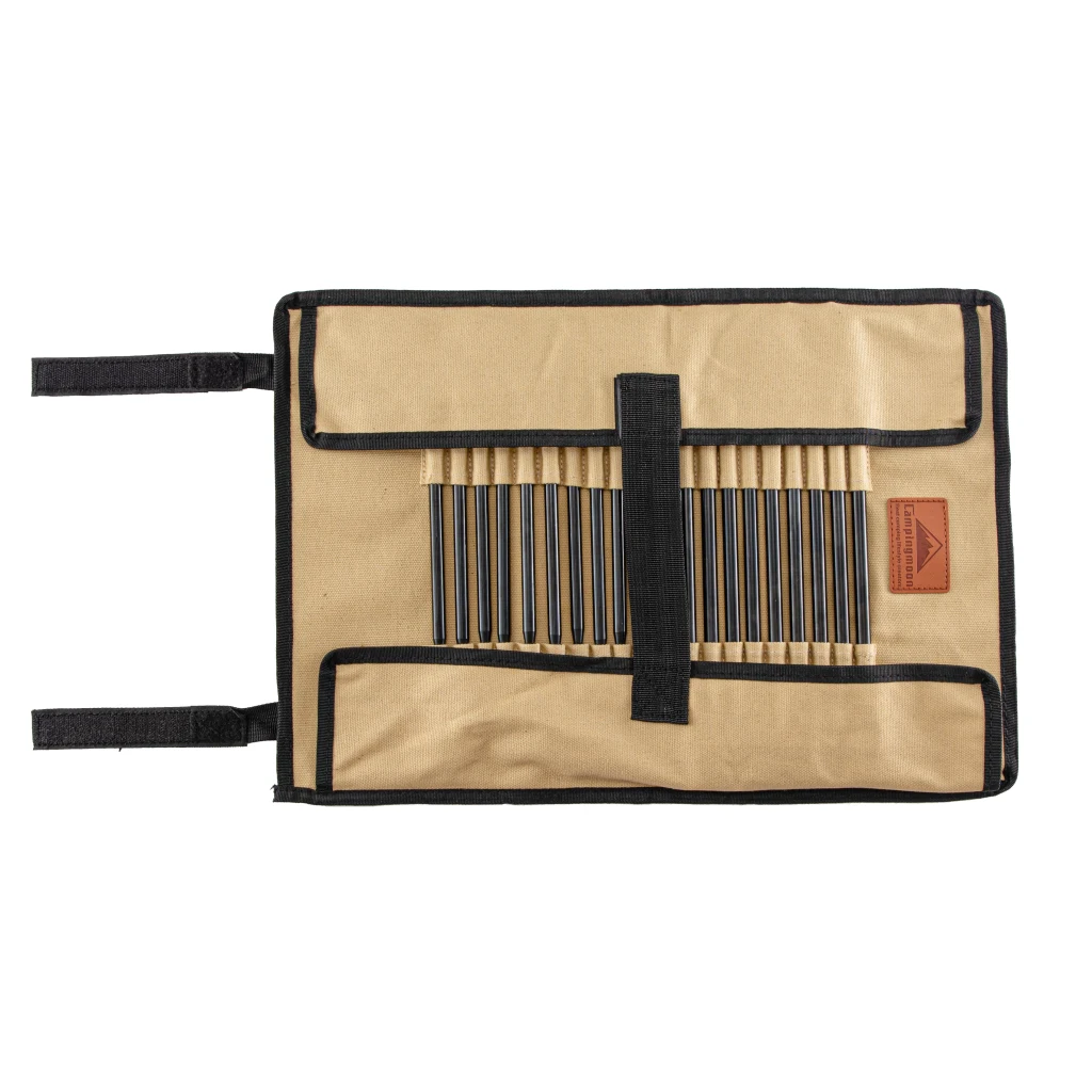 Campingmoon Canvas opbergtas voor 20 haringen