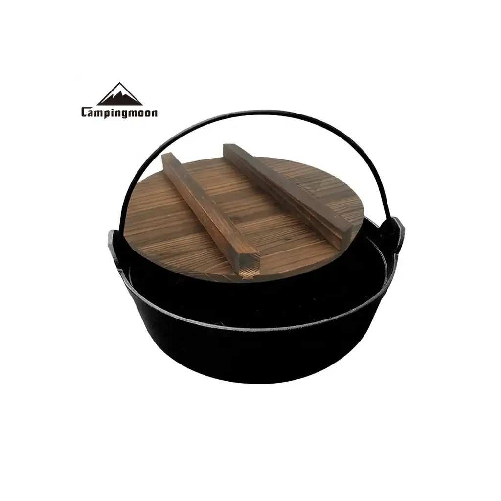 Campingmoon Japanse Gietijzeren Dutch Oven 29cm