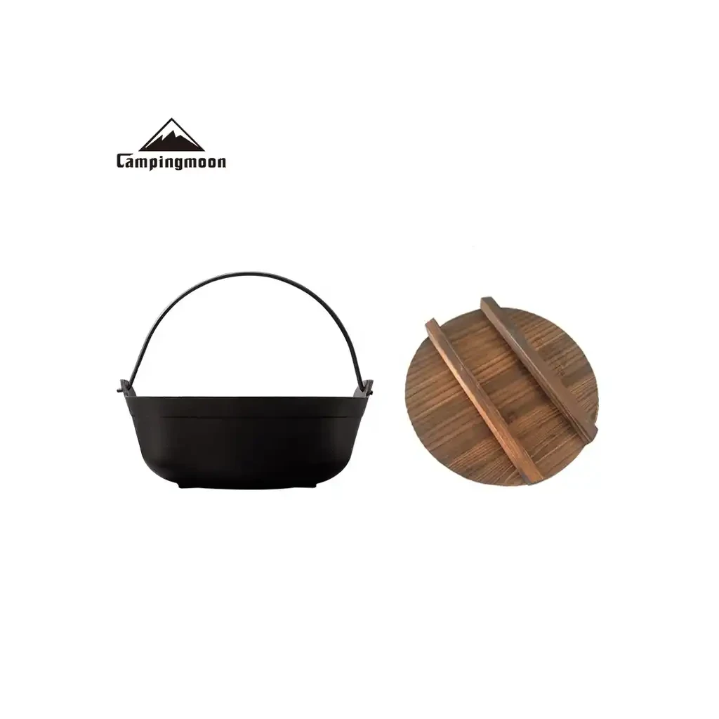 Campingmoon Japanse Gietijzeren Dutch Oven 29cm