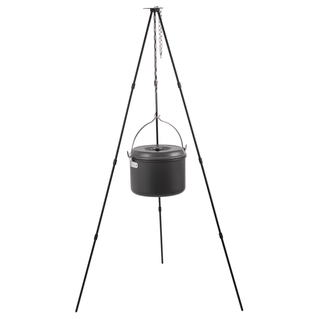 Campingmoon Aluminium lichtgewicht kampvuur kookpot / pan met deksel 4 liter