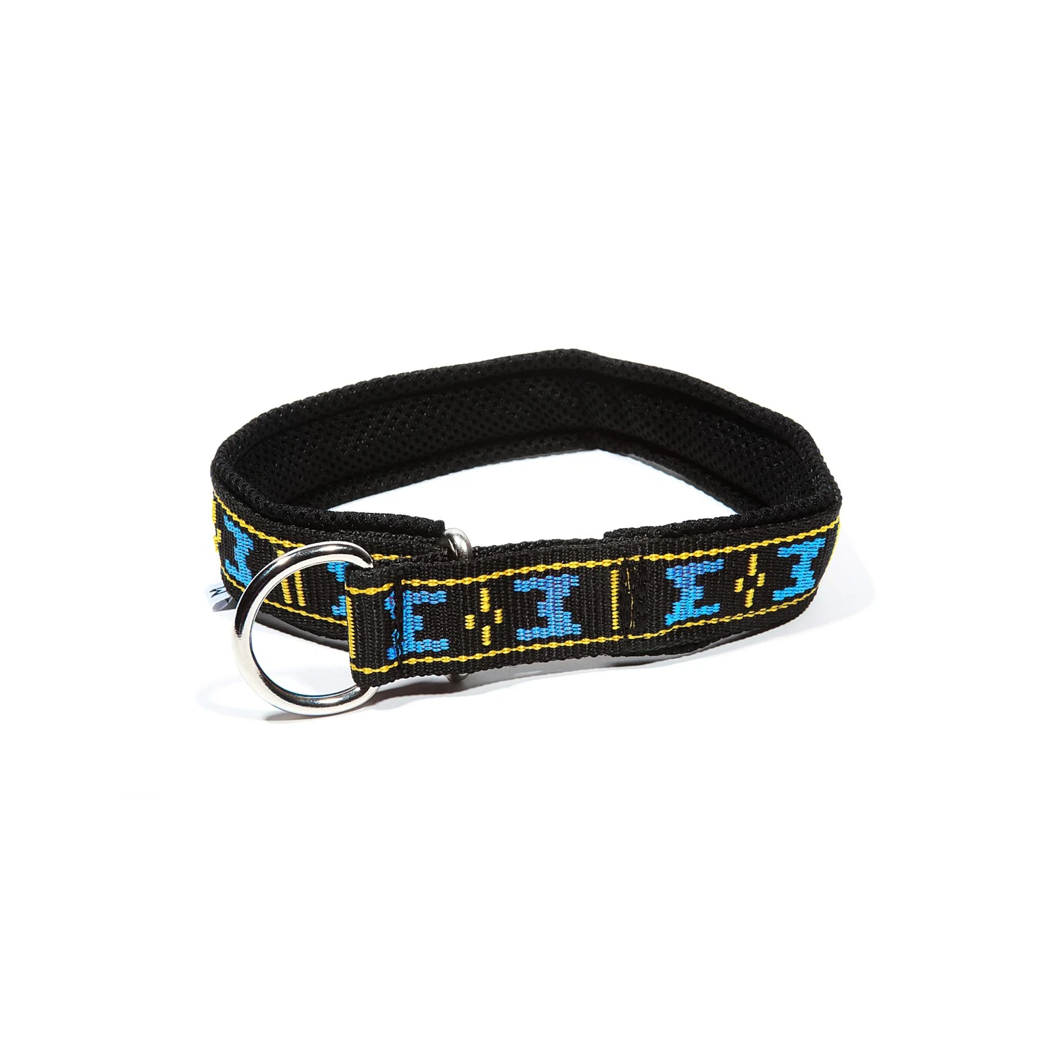 Comfort Gevoerde Honden Halsband in Blauw Zwart L - blauw / zwart Manmat
