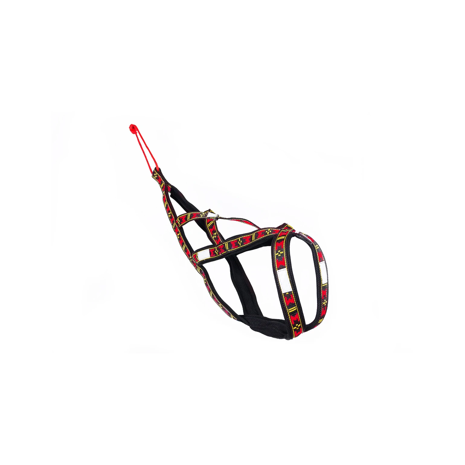 Sled X-Back Honden Harnas Tuig Rood Zwart – Comfortabel & Weerbestendig Harnas voor Actieve Treksporten Middelgrote en Grote Honden L - rood / zwart 