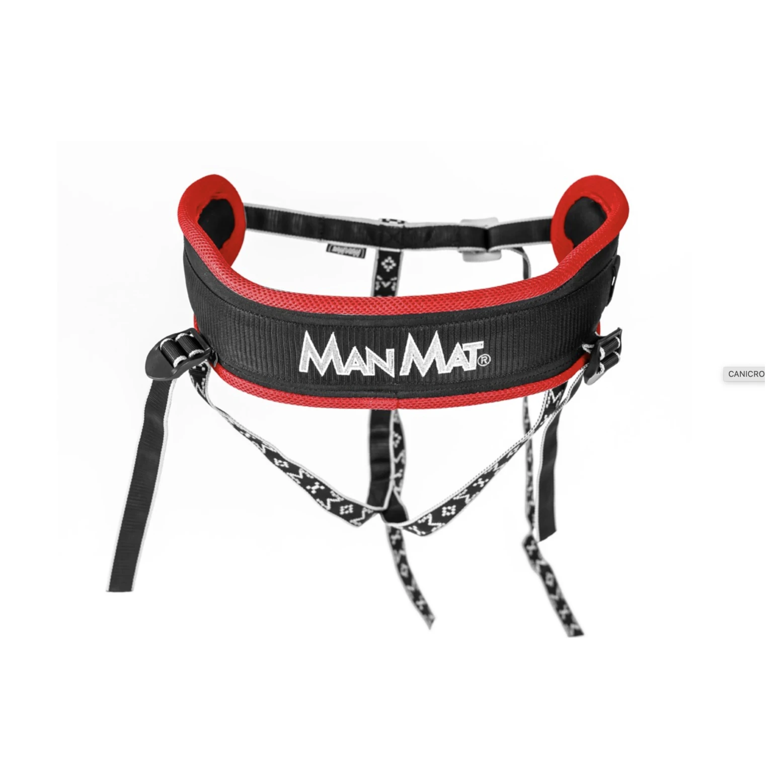 Verstelbare Canicross Heupgordel Diverse Kleuren – Lichtgewicht & Gevoerde Heupriem, Geschikt voor Canicross, Skijoring en Dogtrekking Rood - zilver/